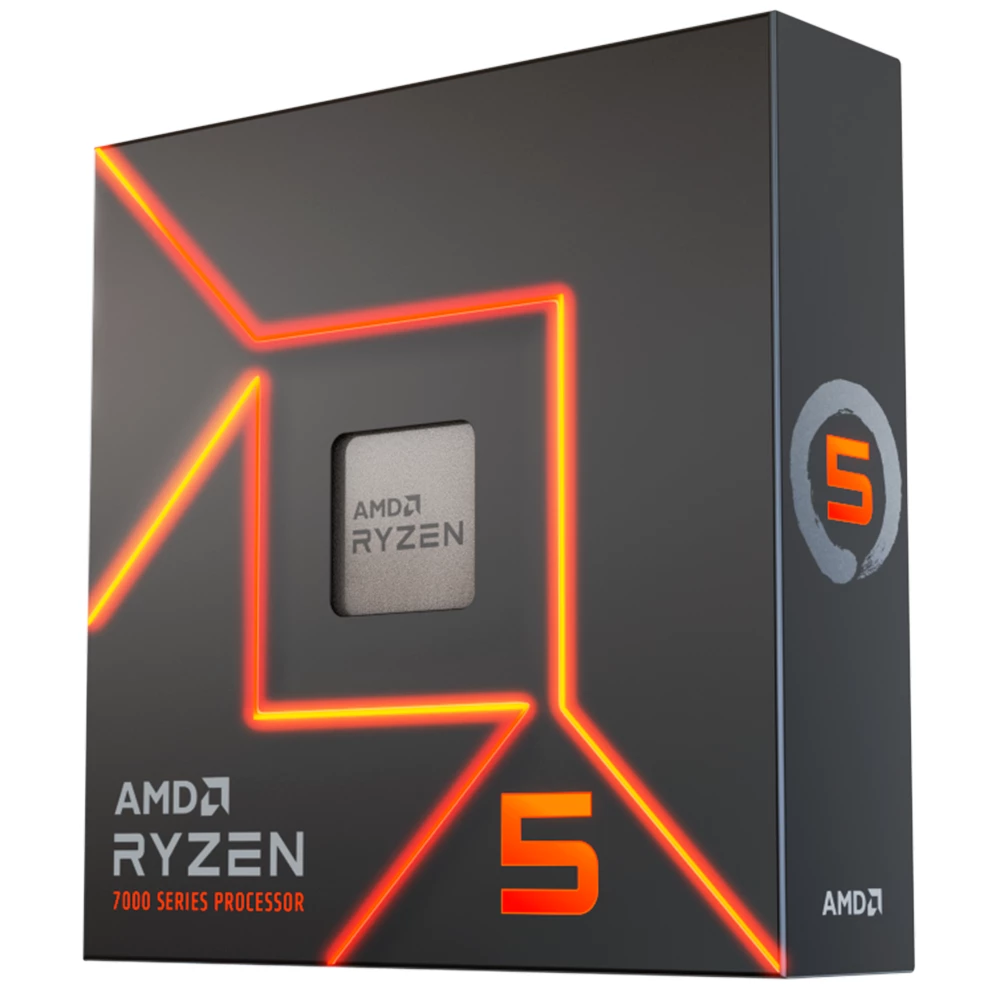 Procesador AMD Ryzen 5 7600X AM5 (4.7GHz-5.3GHz) No Fan/Vídeo