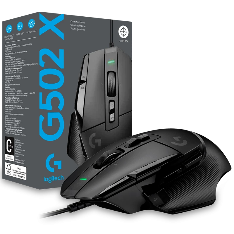 Mouse Gamer Logitech G502 X (Negro)