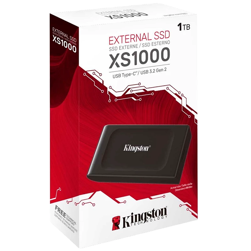 Unidad Sólida Externa Kingston XS1000 1TB