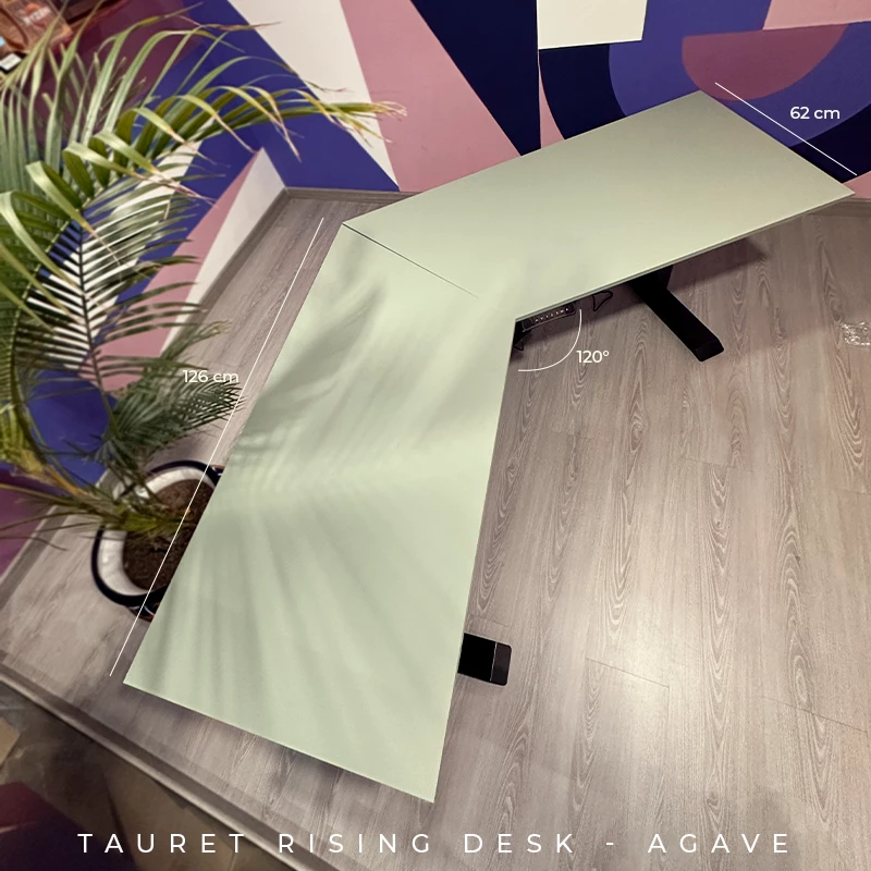 Escritorio Ajustable Tauret Rising Desk 120° (Verde Agave)