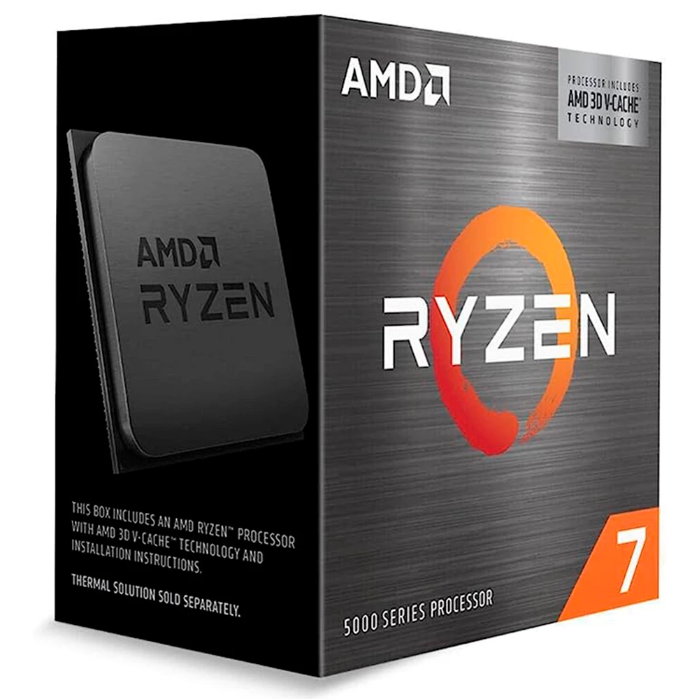 Procesador AMD Ryzen 7 5800X3D AM4 (3.4GHz-4.5GHz) No Fan/No Vídeo