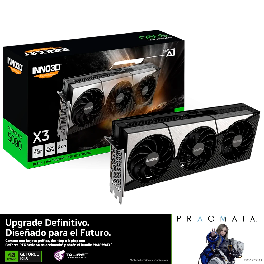 Tarjeta De Vídeo INNO3D GeForce RTX 5090 X3 32GB