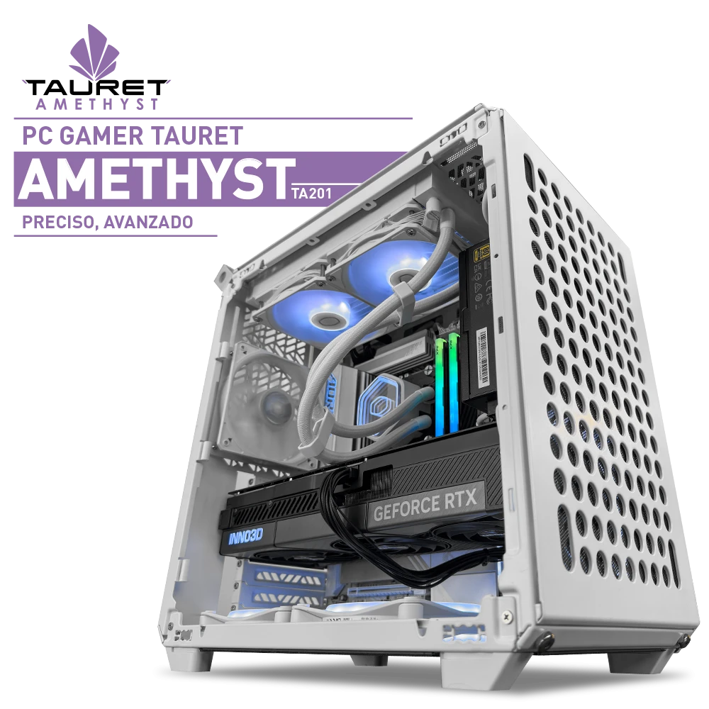 PC Gamer Tauret Amethyst TA201 · AMD Ryzen 7 7800X3D · RTX 5090 32GB · RAM 48GB DDR5 · M.2 2TB